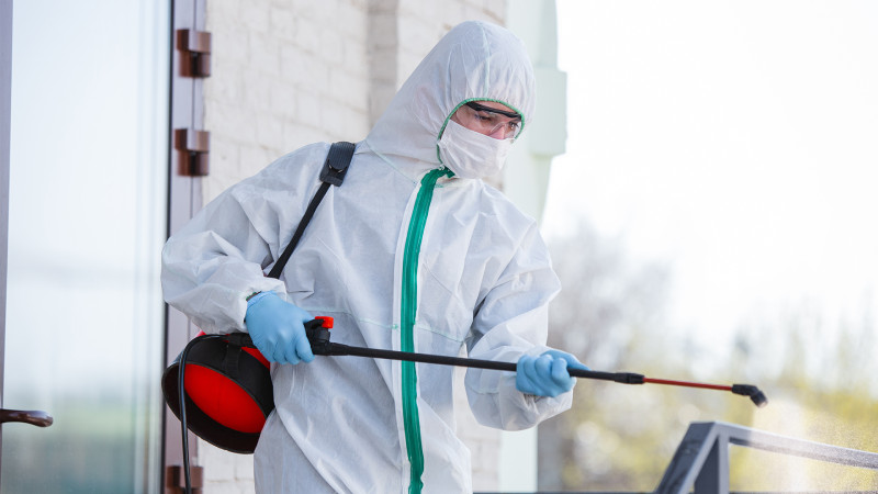 Commercial disinfecting and sanitizing services in Calgary with EPA-approved cleaning solutions.