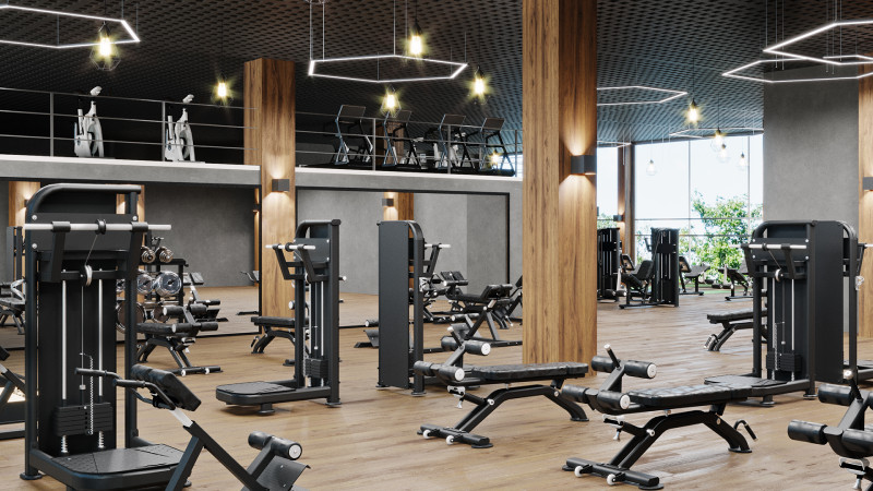 Fitness center disinfection in Colorado Springs keeping workout equipment sanitized.