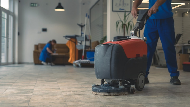 Commercial hard floor care and maintenance in Seattle, including buffing, waxing, and deep cleaning.