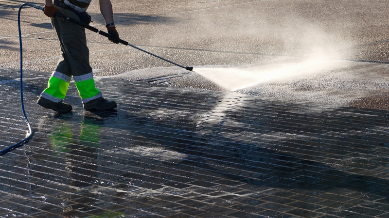 Pressure washing and exterior cleaning services in Tampa to restore building surfaces and walkways.